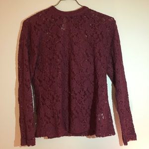 Chadwick’s Maroon Blouse, M, Brand New Condition